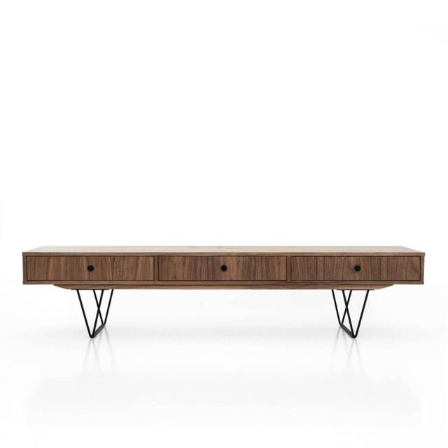 Mid-Century Sideboard, Dresser, Commode, Japandi Furniture, Credenza Made Of Walnut Vaneer - Livlo O-L01 - image 1