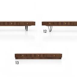 Mid-Century Sideboard, Dresser, Commode, Japandi Furniture, Credenza Made Of Walnut Vaneer - Livlo O-L01 - thumbnail 2
