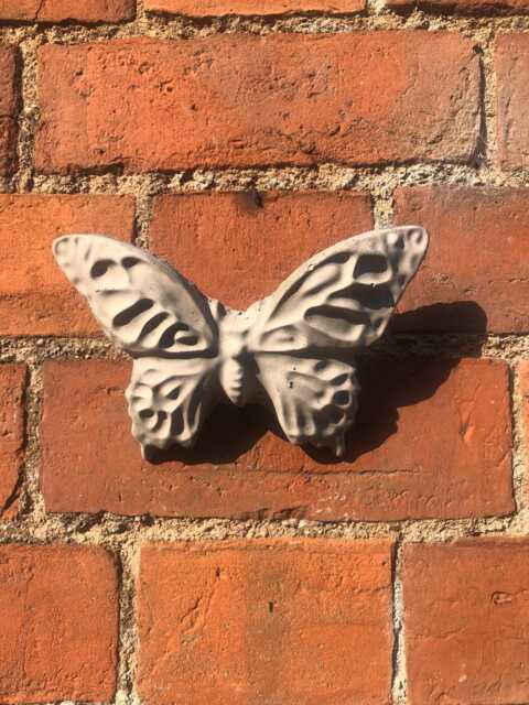 Handcrafted Concrete Butterfly Wall Art Indoor Outdoor Plaque - image 1