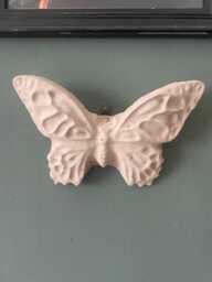 Handcrafted Concrete Butterfly Wall Art Indoor Outdoor Plaque - thumbnail 3