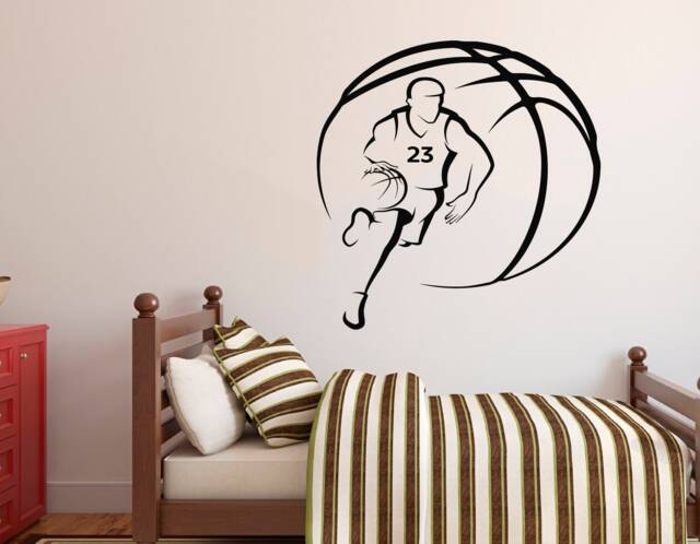 Custom Basketball Player Wall Decal Personalized Name Vinyl Sticker 2269 - image 1