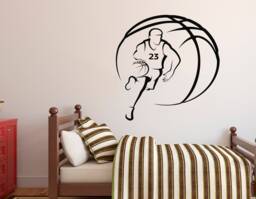 Custom Basketball Player Wall Decal Personalized Name Vinyl Sticker 2269 - thumbnail 1