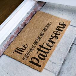 Eventually, One Day, Any Time Now Custom Doormat - Personalized Housewarming Gift Couples Funny - thumbnail 2