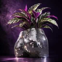 Disco Ball Body Planter - Cheeky Silver Mirror Home Decor