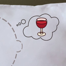 Wine O'clock Pillowcase Gift For Lovers With Option Personalisation From Twisted Twee's Alcohol Themed Joke Headcases - thumbnail 2