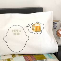 Wine O'clock Pillowcase Gift For Lovers With Option Personalisation From Twisted Twee's Alcohol Themed Joke Headcases - thumbnail 4