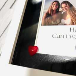Personalised Photo Frame For Couples - Anniversary Gift Boyfriend Girlfriend Me & You Scrabble Romantic Collage - thumbnail 3