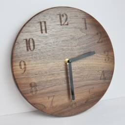 Modern Wood Clock Minimalist Style, Usa Made - thumbnail 3