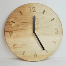 Modern Wood Clock Minimalist Style, Usa Made - thumbnail 2