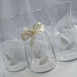 Personalised Christmas Feather Memory Candle & Vase Set - Feathers Appear When Loved Ones Are Near in Loving Gift Remembrance - thumbnail 3