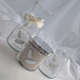 Personalised Christmas Feather Memory Candle & Vase Set - Feathers Appear When Loved Ones Are Near in Loving Gift Remembrance - thumbnail 1