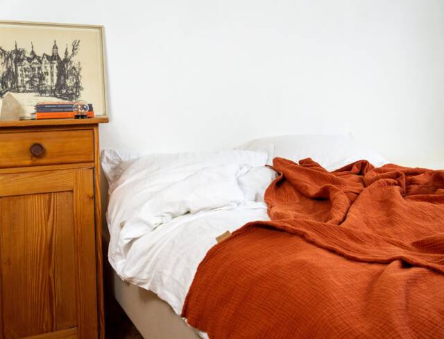 Soft Muslin Bedspread, Double Gauze Cotton Blanket, Modern Throw - image 1
