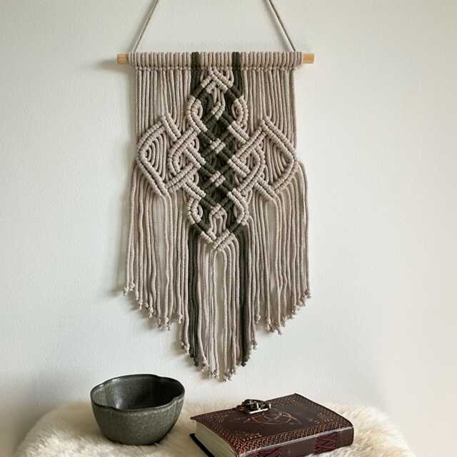 Medieval Tapestry, Nordic Style Home Decor, Celtic Viking Wall Art Made in Ireland - image 1