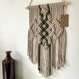 Medieval Tapestry, Nordic Style Home Decor, Celtic Viking Wall Art Made in Ireland - thumbnail 2