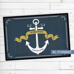 "Doormat Heimathafen ""Anker"
