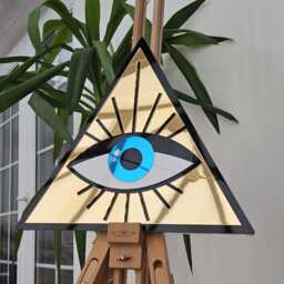 All Seeing Eye Mirror - Evil Nazar Amulet Handmade Wall Decor Boho Eclectic