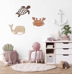 Under The Sea Trio Wall Decor Home - Nursery/Kids Animals Children Room Marine Sealife - thumbnail 1