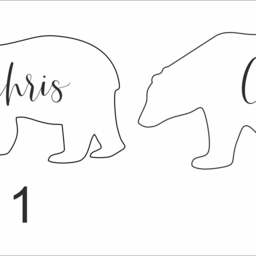 25 Personalised Laser Cut Polar Bear Ornament/Custom With Name/Bear Ornament/Christmas Tree Ornament/Custom Bear/Gift Tag - thumbnail 2