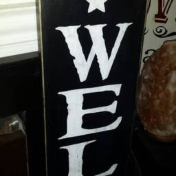 Welcome Distressed Wood Sign Primitive Star Rustic Entryway Kitchen Large Farmhouse Decor Wall Hanging To Our Home - thumbnail 2