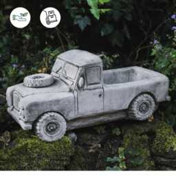 Dgs Statues Concrete Land Rover Garden Planter - thumbnail 2