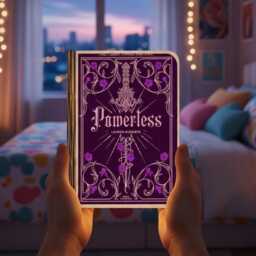 Powerless Book Lamp, Lauren Roberts Inspired Folding Light, Dark Romance Fantasy Decor, Booktok Romantasy Night Lovers Lamp - thumbnail 2