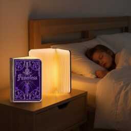 Powerless Book Lamp, Lauren Roberts Inspired Folding Light, Dark Romance Fantasy Decor, Booktok Romantasy Night Lovers Lamp - thumbnail 3
