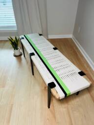 Hand-Woven Entryway Bench Mcm Style End Of Bed & Mudroom Seating - Custom-Made, Multiple Sizes