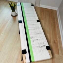 Hand-Woven Entryway Bench Mcm Style End Of Bed & Mudroom Seating - Custom-Made, Multiple Sizes - thumbnail 4