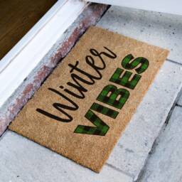Winter Vibes Doormat - Holiday Christmas Door Mat New Home Gift Housewarming Gift- Decor Welcome - thumbnail 2