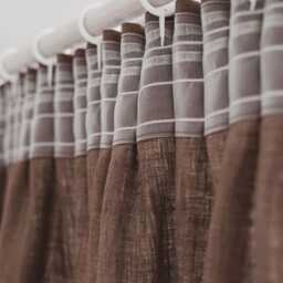 Cocoa Linen Pencil Pleat Curtain - Custom Natural Window Panel Brown Drapery For Living Room, Bedroom Or Dining Room D??cor - thumbnail 2