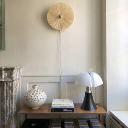 Decorative Wall Light in Natural Fibers, Portable Version Grande Fiore - Fixed On Request - thumbnail 1