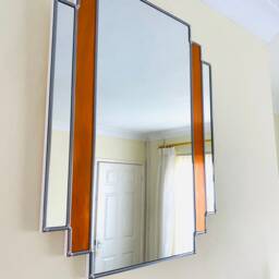 Art Deco Mirror - Sunrise Orange - thumbnail 3