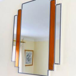 Art Deco Mirror - Sunrise Orange - thumbnail 4