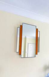 Art Deco Mirror - Sunrise Orange - thumbnail 1
