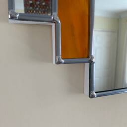 Art Deco Mirror - Sunrise Orange - thumbnail 2