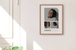 Personalized Toddler/Big Kid Modern Magazine Art Print - Photo Poster, Mom Grandparent Gift, Custom Wall - thumbnail 1