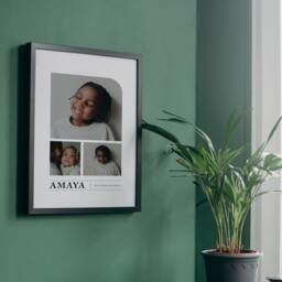 Personalized Toddler/Big Kid Modern Magazine Art Print - Photo Poster, Mom Grandparent Gift, Custom Wall - thumbnail 2
