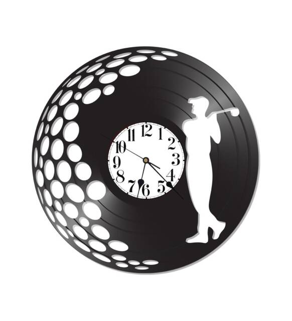 Free Shipping Golf Sport Themed Vinyl Album Record Clock Made in The > Usa - image 1