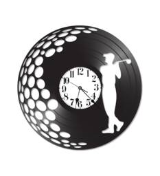 Free Shipping Golf Sport Themed Vinyl Album Record Clock Made in The > Usa - thumbnail 1