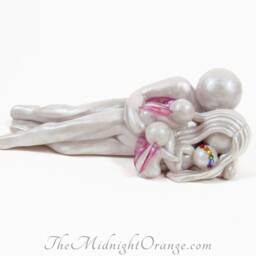 Rainbow Baby Blessing Sculpture Handmade Clay Memorial - thumbnail 2