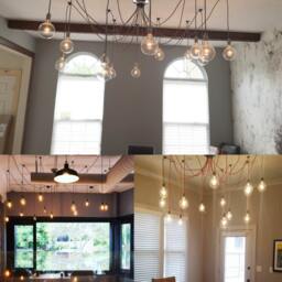 Loft Style Industrial Commercial Lighting - Cafe Custom Sizes Led Energy Efficient Decorative Pendants - thumbnail 2
