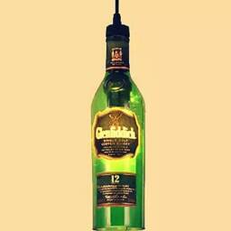 Industrial Pendant Light/Lamp Made From Glenfiddich Bottle - thumbnail 2