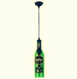 Industrial Pendant Light/Lamp Made From Glenfiddich Bottle