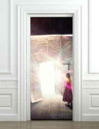 Entering Into Book Door Sticker, Fantasy Wallpaper, Mural, Bedroom Living Room Home Decor, Wall Decor Mural - thumbnail 2