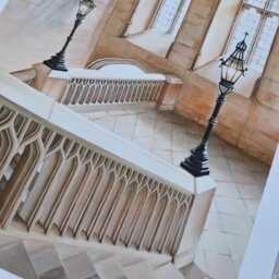 Castle Halls Archival Art Print From Original Acrylic Painting By Claire Williams - thumbnail 3