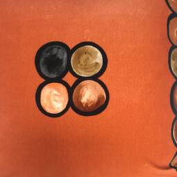 Ombr?? Circle Velvet Cushion, Terracotta - thumbnail 4