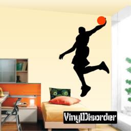 Basketball Vinyl Wall Decal Or Car Sticker - Basketball2Colorba013Et - thumbnail 1