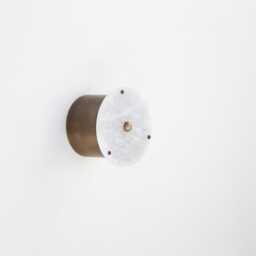Brass Ceiling/Wall Sconce Light - With Alabaster Shade, Ul Listed, No.0308