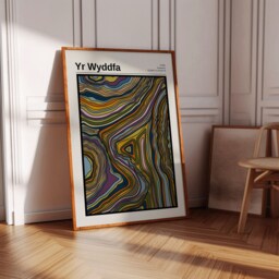 Yr Wyddfa Mountain Contour Print Snowdonia Map Art On Fine Paper - thumbnail 2