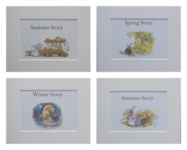 "The Four Seasons = Brambly Hedge - Jill Barklem Four Pints in 10"" X 8" - image 1